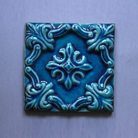 Azulejo Relevo - Azul Des. Tradicional